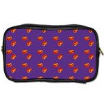 Kawaii Pumpkin Purple Toiletries Bag (Two Sides) Front