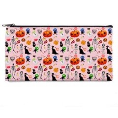 Halloween Treats Pattern Pink Pencil Cases by snowwhitegirl