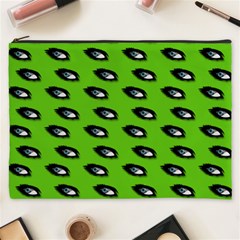 Eyes Green Cosmetic Bag (xxxl) by snowwhitegirl