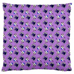 Kawaii Grape Rootbeer Large Flano Cushion Case (two Sides) by snowwhitegirl