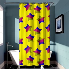 Ombre Glitter  Star Pattern Shower Curtain 36  X 72  (stall)  by snowwhitegirl