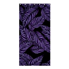 Tropical Leaves Purple Shower Curtain 36  X 72  (stall)  by snowwhitegirl