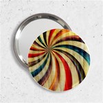 Abstract Rainbow Swirl 2.25  Handbag Mirrors Front