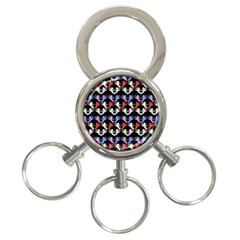 Colorful Cherubs Black 3-ring Key Chains by snowwhitegirl