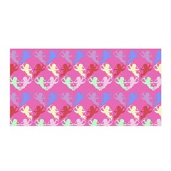 Colorful Cherubs Pink Satin Wrap by snowwhitegirl