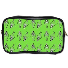 Skeleton Green Toiletries Bag (two Sides) by snowwhitegirl