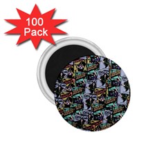 Comic Books Pattern 1 75  Magnets (100 Pack)  by snowwhitegirl