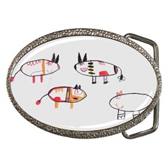 Children Children Drawing Flock Belt Buckles by Pakrebo