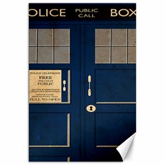 Tardis Poster Canvas 20  X 30  by Sudhe