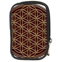 Flower Of Life Compact Camera Leather Case by Sudhe