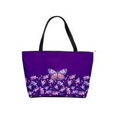 Purple Spring Butterfly Classic Shoulder Handbag by lucia