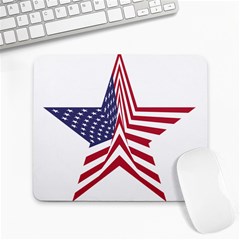 A Star With An American Flag Pattern Large Mousepads by Sudhe