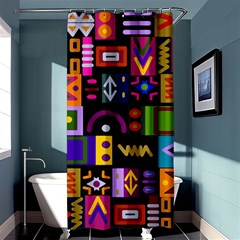 Abstract A Colorful Modern Illustration Shower Curtain 36  X 72  (stall)  by Sudhe