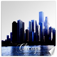 Abstract Of Downtown Chicago Effects Canvas 16  X 16  by Sudhe