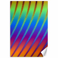 Abstract Fractal Multicolored Background Canvas 24  X 36  by Sudhe