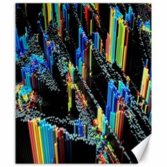 Abstract 3d Blender Colorful Canvas 20  X 24  by Sudhe