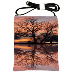 Aurora Sunset Sun Landscape Shoulder Sling Bag by Sudhe