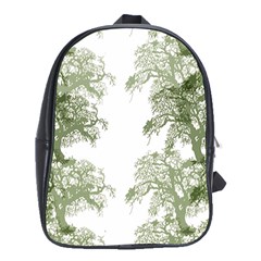 Trees Tile Horizonal School Bag (xl) by Sudhe