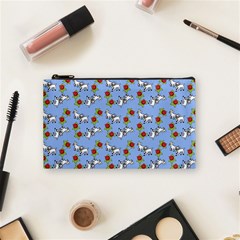 Lamb Pattern Blue Cosmetic Bag (small) by snowwhitegirl