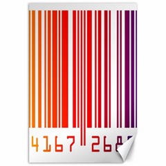 Colorful Gradient Barcode Canvas 20  X 30  by Sudhe