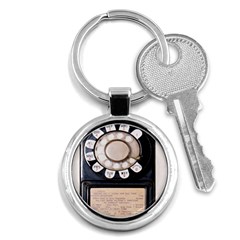 Vintage Payphone Key Chains (round)  by Sudhe