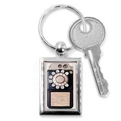 Vintage Payphone Key Chains (rectangle)  by Sudhe