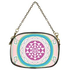 Mandala Design Arts Indian Chain Purse (two Sides) by Sudhe