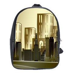 Architecture City House School Bag (xl) by Sudhe