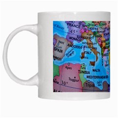 Globe World Map Maps Europe White Mugs by Sudhe