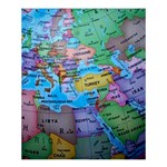 Globe World Map Maps Europe Shower Curtain 60  x 72  (Medium)  60 x72  Curtain