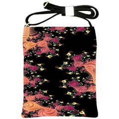 Fractal Fantasy Art Design Swirl Shoulder Sling Bag by Sudhe