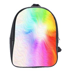 Psychedelic Background Wallpaper School Bag (xl) by Sudhe