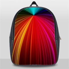 Background Color Colorful Rings School Bag (xl) by Sudhe