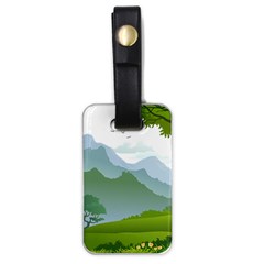 Forest Landscape Photography Illustration Luggage Tags (one Side)  by Sudhe