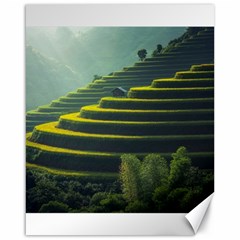 Scenic View Of Rice Paddy Canvas 16  X 20  by Sudhe