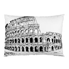 Line Art Architecture Pillow Case (two Sides) by Sudhe