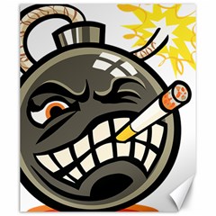 Smoking Cartoon Evil Bomb Cartoon Canvas 20  X 24  by Sudhe