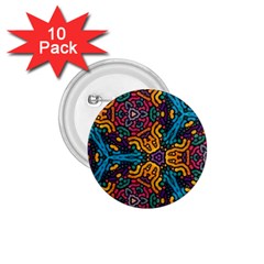 Grubby Colors Kaleidoscope Pattern 1 75  Buttons (10 Pack) by Pakrebo