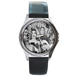 Lele Pons - funny faces Round Metal Watch Front