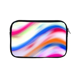 Vivid Colorful Wavy Abstract Print Apple Macbook Pro 13  Zipper Case by dflcprintsclothing