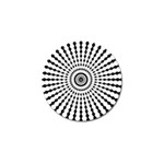 Starburst Sunburst Hypnotic Golf Ball Marker (4 pack) Front