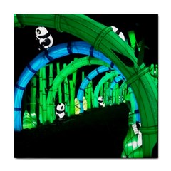 Dragon Lights Panda Tile Coasters by Riverwoman