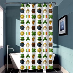 St Patricks Day Pattern Shower Curtain 36  X 72  (stall)  by Valentinaart