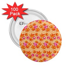 Maple Leaf Autumnal Leaves Autumn 2 25  Buttons (100 Pack)  by Pakrebo