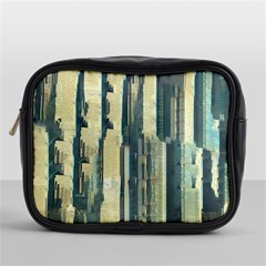 Illustrations Texture Abstract Buildings Mini Toiletries Bag (one Side) by Pakrebo