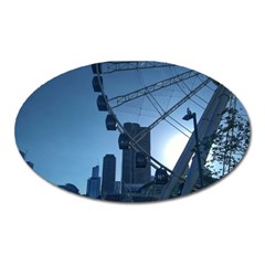 Navy Pier Chicago Oval Magnet by Riverwoman