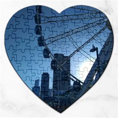 Navy Pier Chicago Jigsaw Puzzle (heart) by Riverwoman