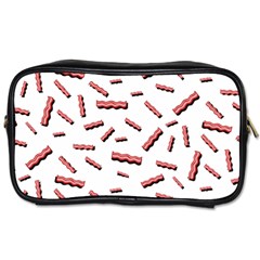 Funny Bacon Slices Pattern Infidel Red Meat Toiletries Bag (two Sides) by genx