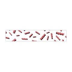 Funny Bacon Slices Pattern Infidel Red Meat Flano Scarf (mini) by genx