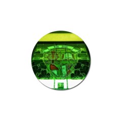 Dublin Scioto Irish Window Golf Ball Marker by Riverwoman